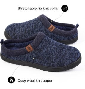 Read more about the article Step Into Comfort: Reviewing MERRIMAC Men’s Comfy Wool-Like Knit Memory Foam Slippers